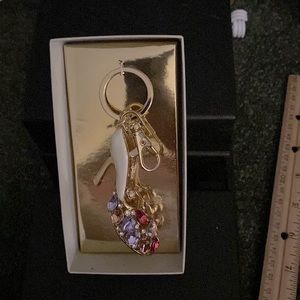 Gem high heel key chain